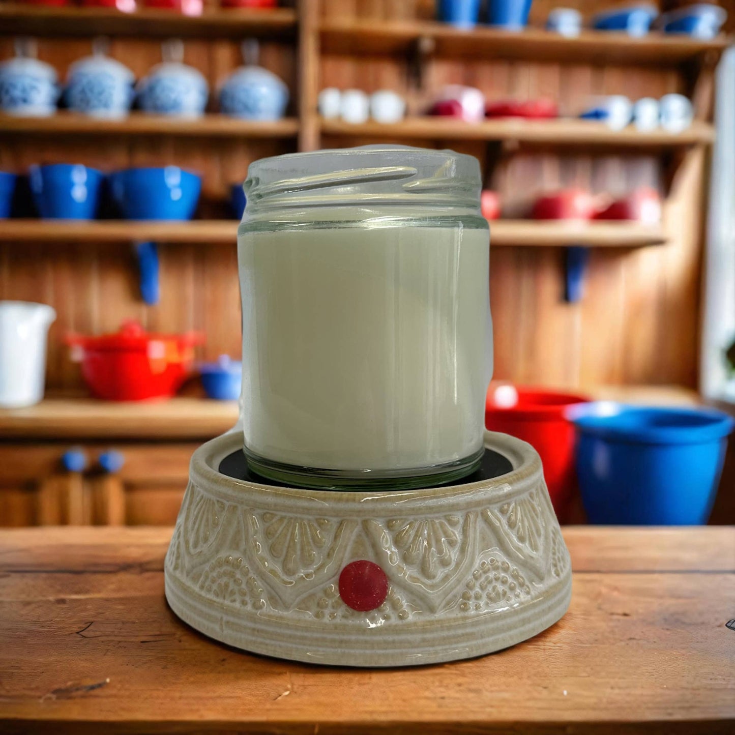 Electric Ceramic Wax Melt and Candle Warmer - Engraved - Weiss Workshop