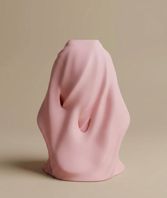 Blush Kimono Sculptural Vase