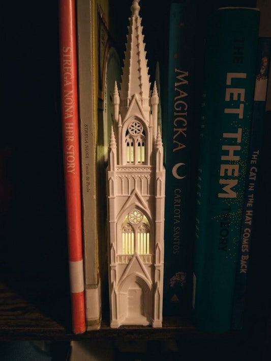 Gothic Cathedral Book Nook Shelf Insert