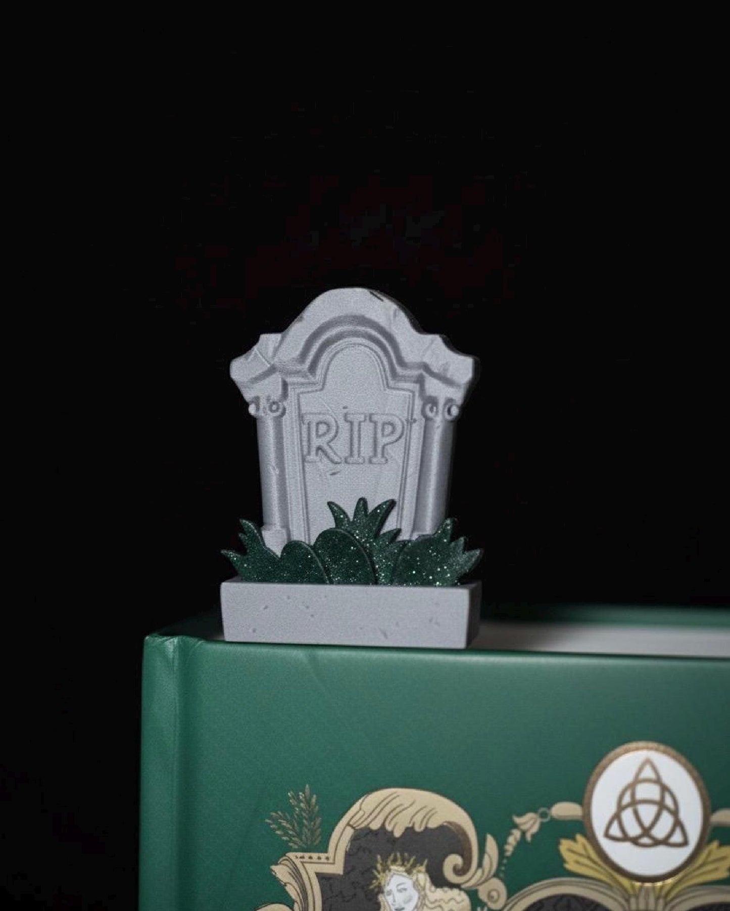 Gothic Bookmark Skeleton Tombstone: The Crypt Keeper’s Page Marker, Handmade Book Accessory