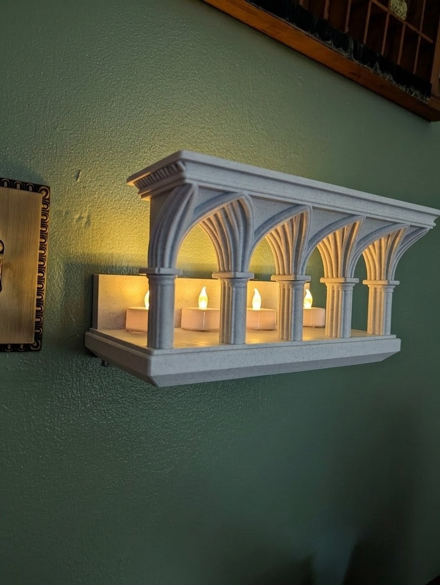 The Grand Colosseum Gothic Arch Wall Shelf