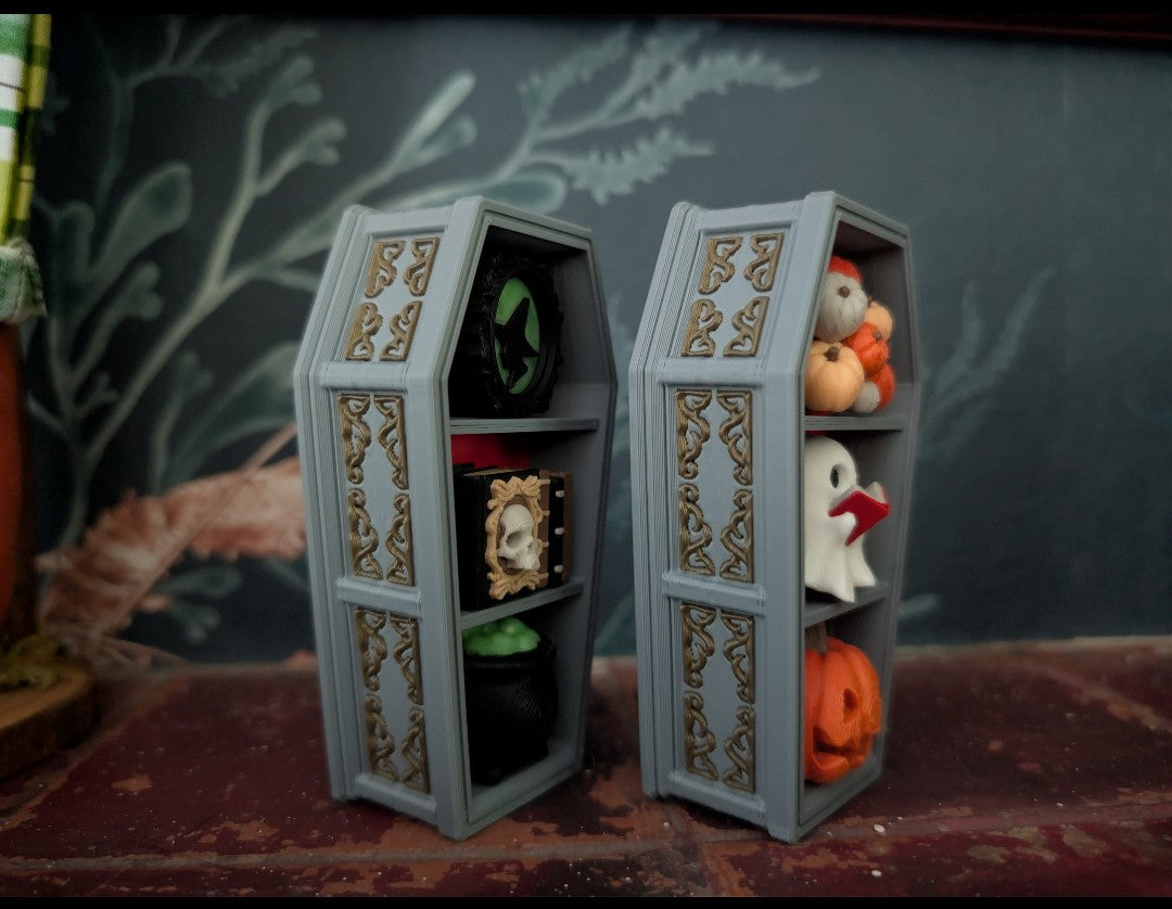 Coffin Bookshelf Fidget Clicker