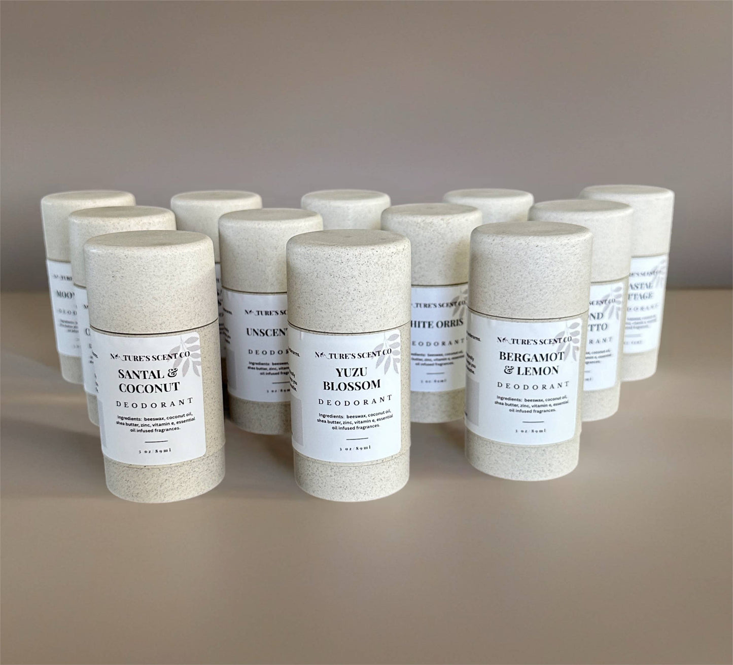All Natural Deodorant | Aluminum Free, "No Label"  Available: Full Size Deodorant Stick REFILL Only / Without Labels / Yuzu Blossom - Weiss Workshop 