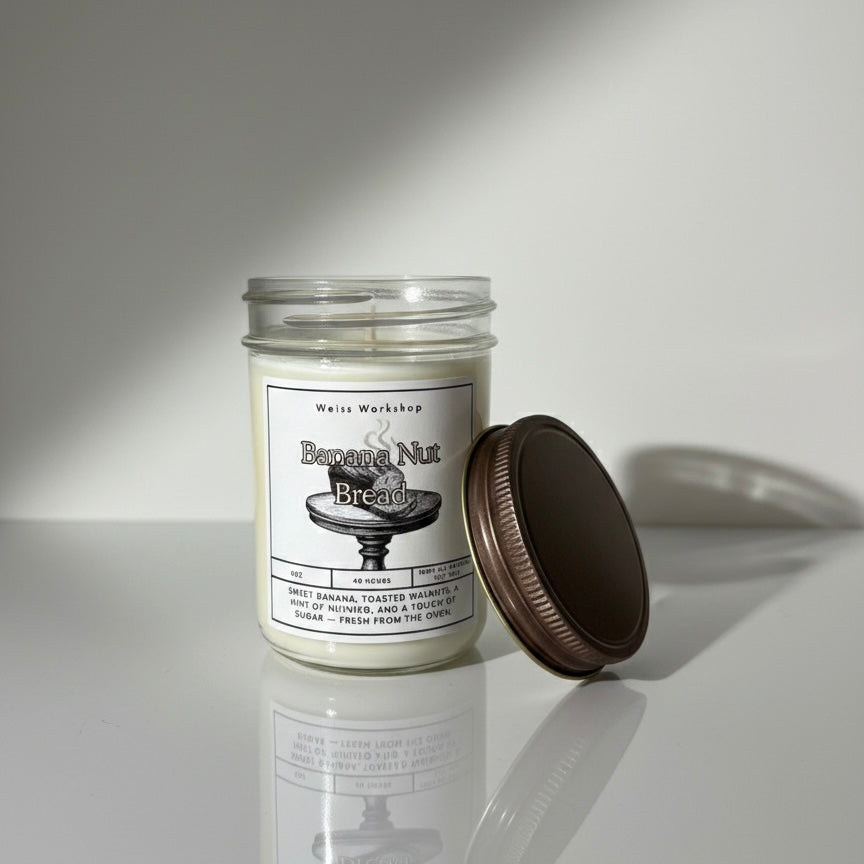 Our soy candles come with  a rustic lid and reusable mason jar