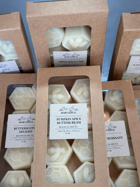 Beeswax Melts | Honeycomb & Bees | No Label Avail.: Without Labels / Frankincense & Myrrh - Weiss Workshop 