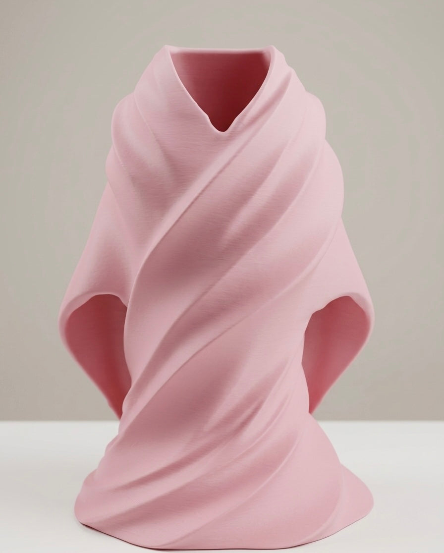 Blush Kimono Sculptural Vase - Weiss Workshop 