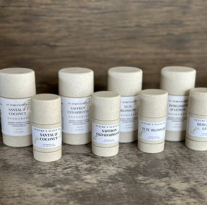All Natural Deodorant | Aluminum Free, "No Label"  Available: Full Size Deodorant Stick / Without Labels / Yuzu Blossom - Weiss Workshop 