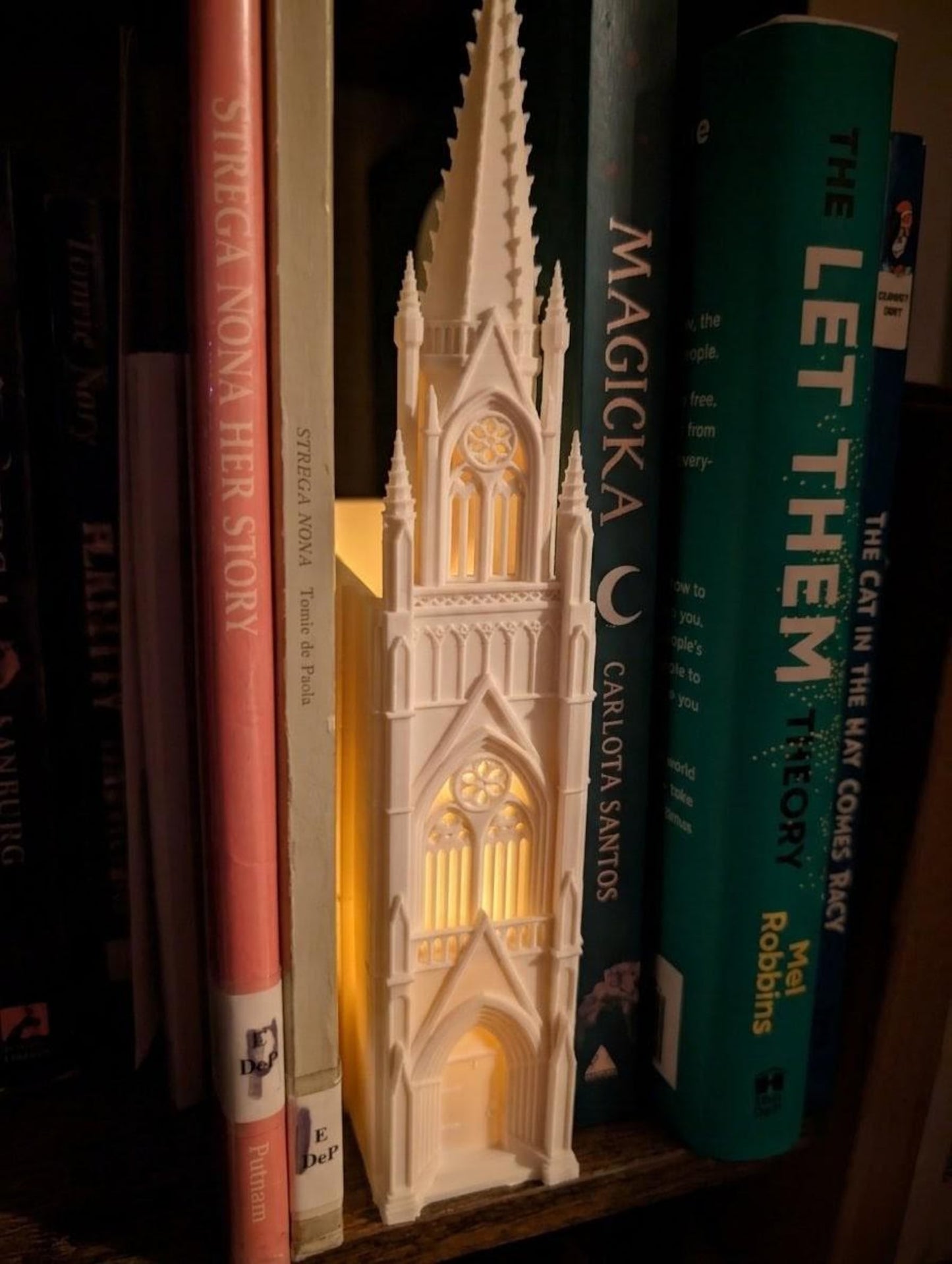 Gothic Cathedral Book Nook Shelf Insert