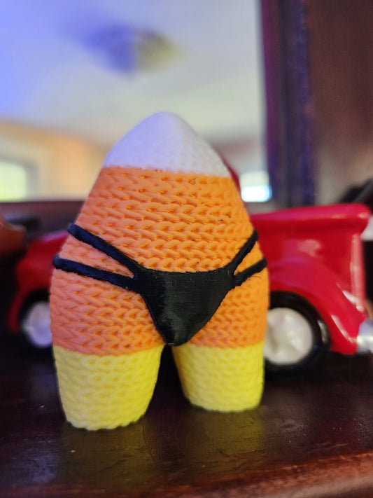 Knitted 3D Printed Candy Corn with booty and g-string