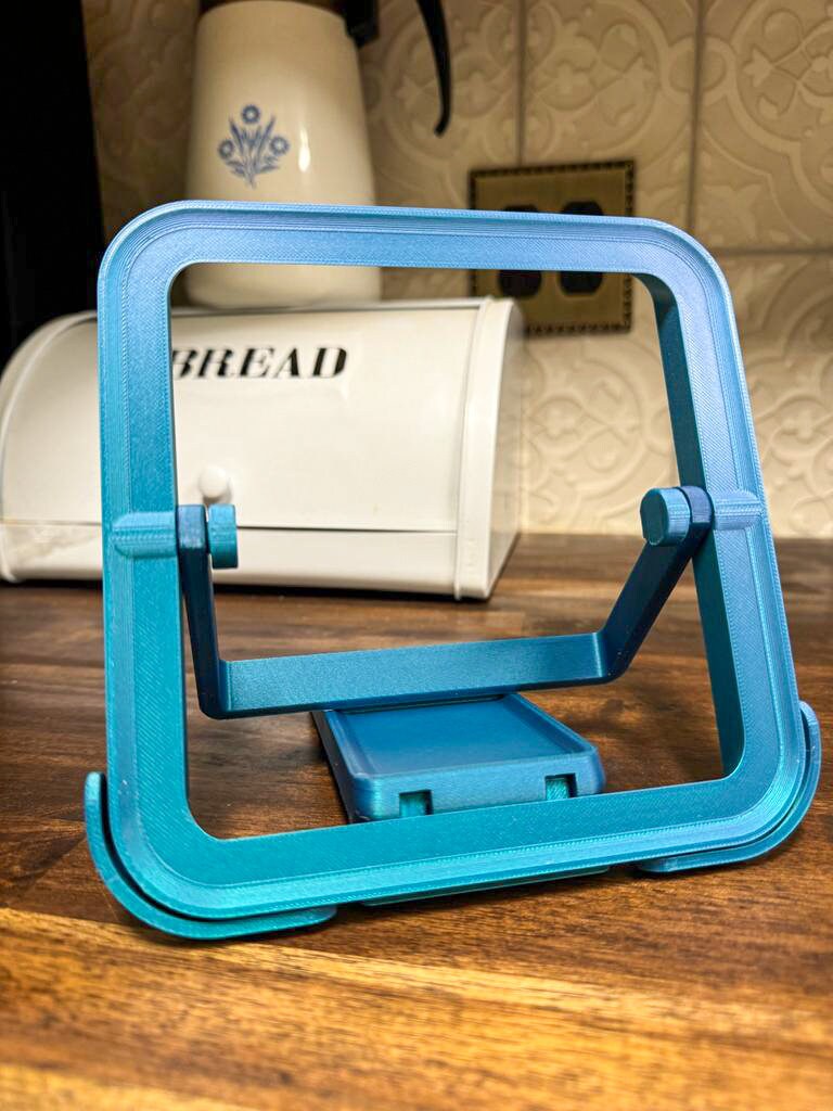 Flat Folding Book Stand, multiple colors, supports cookbooks