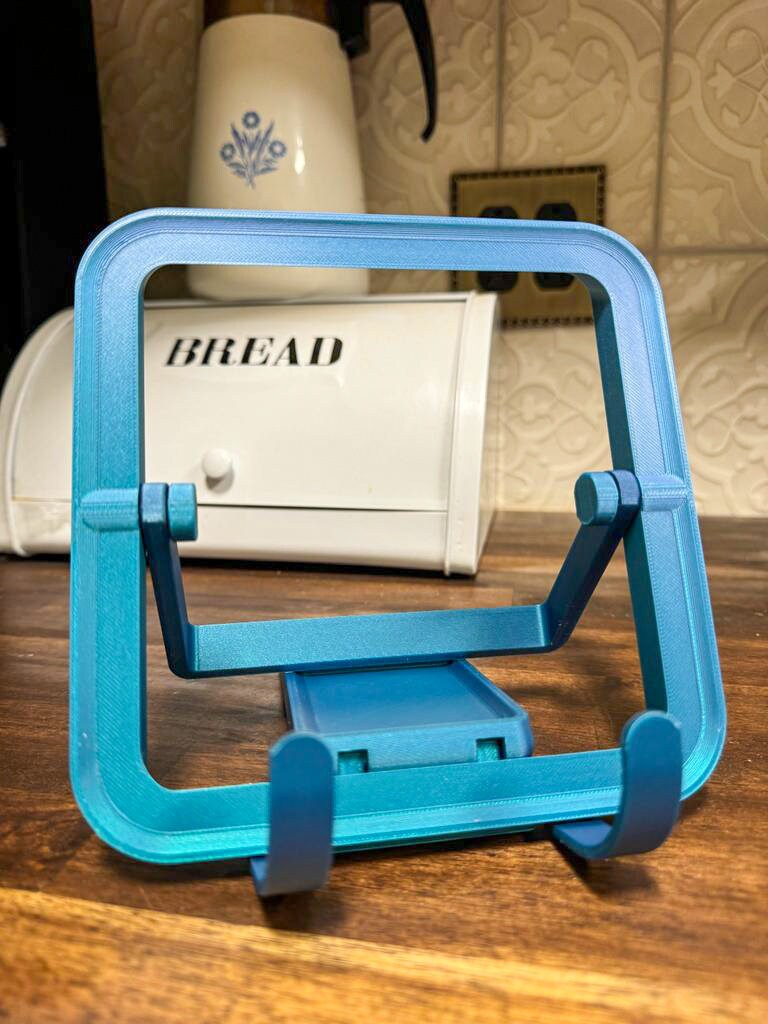 Flat Folding Book Stand, multiple colors, supports cookbooks