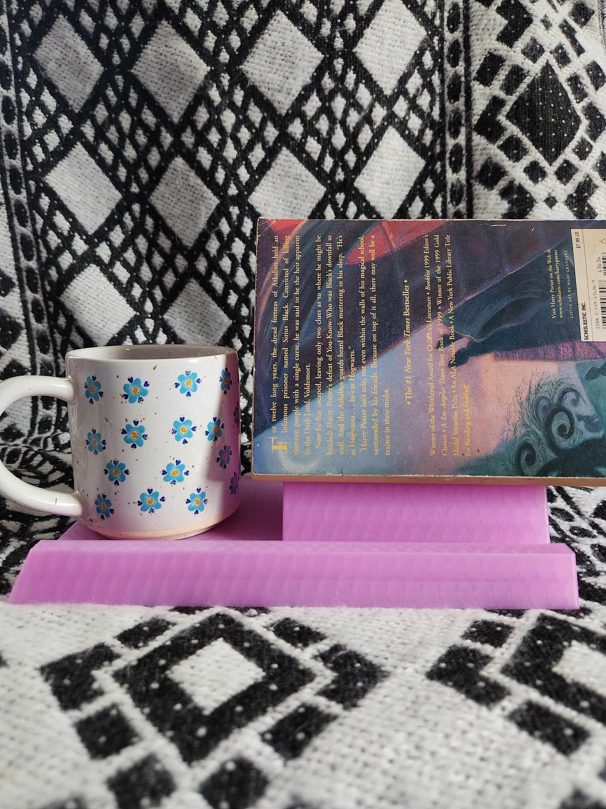 Beautiful and functional book/beverage organizer