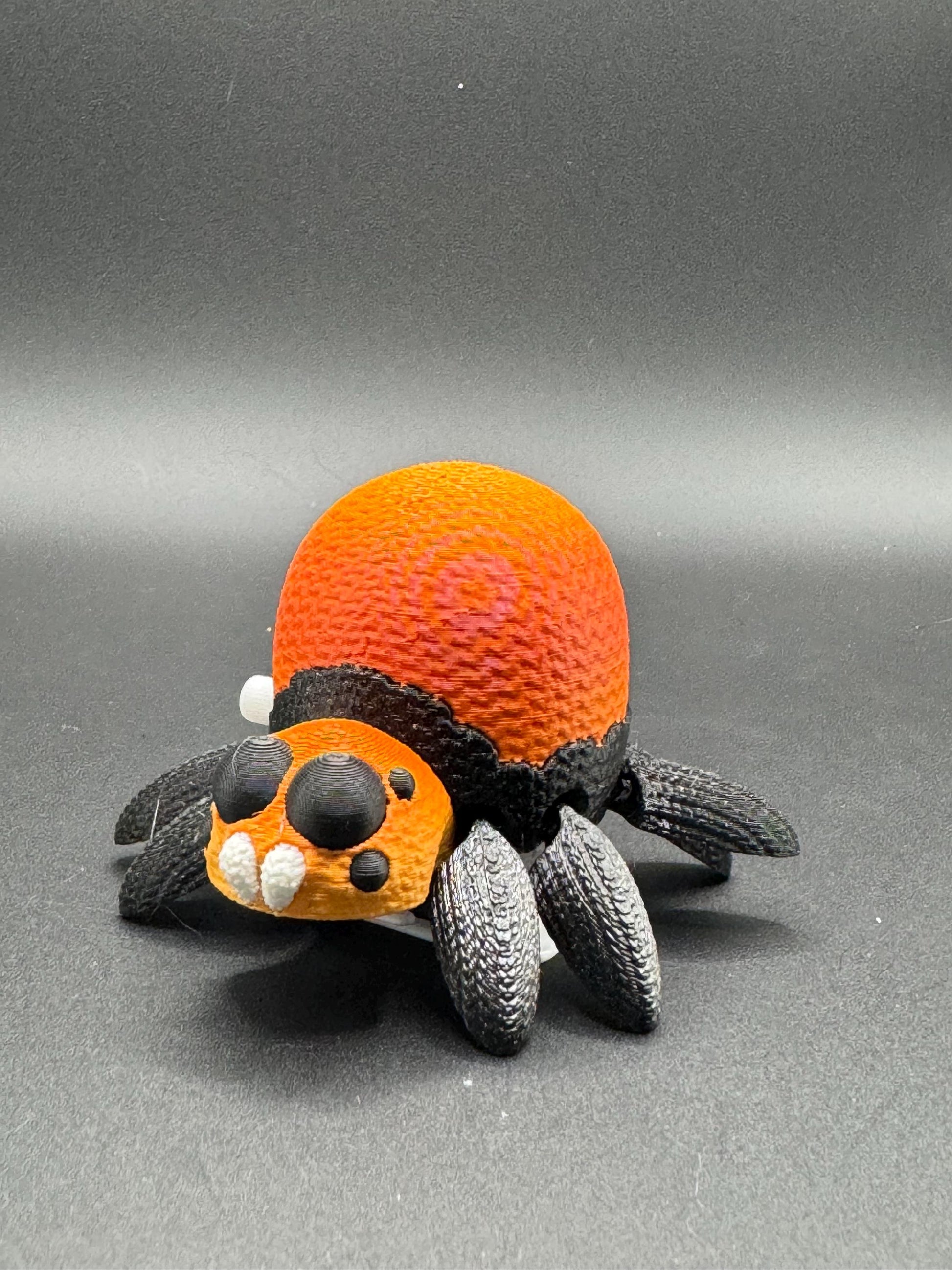 Crochet spider windup toy