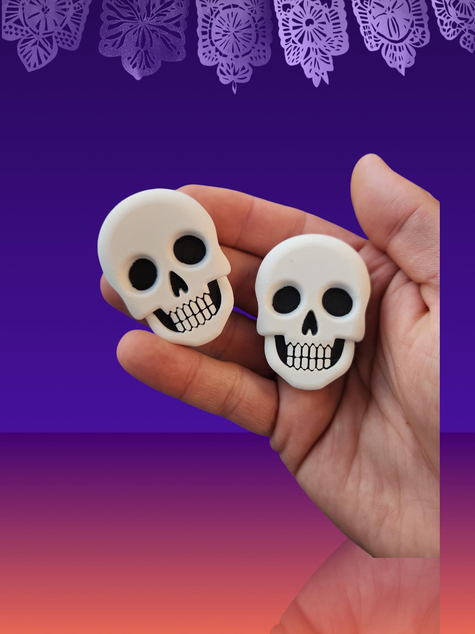 Sugar Skull Fidget Slider - Dia De Muertos - The Perfect Fidget Toy for Stress Relief and Focus All Day