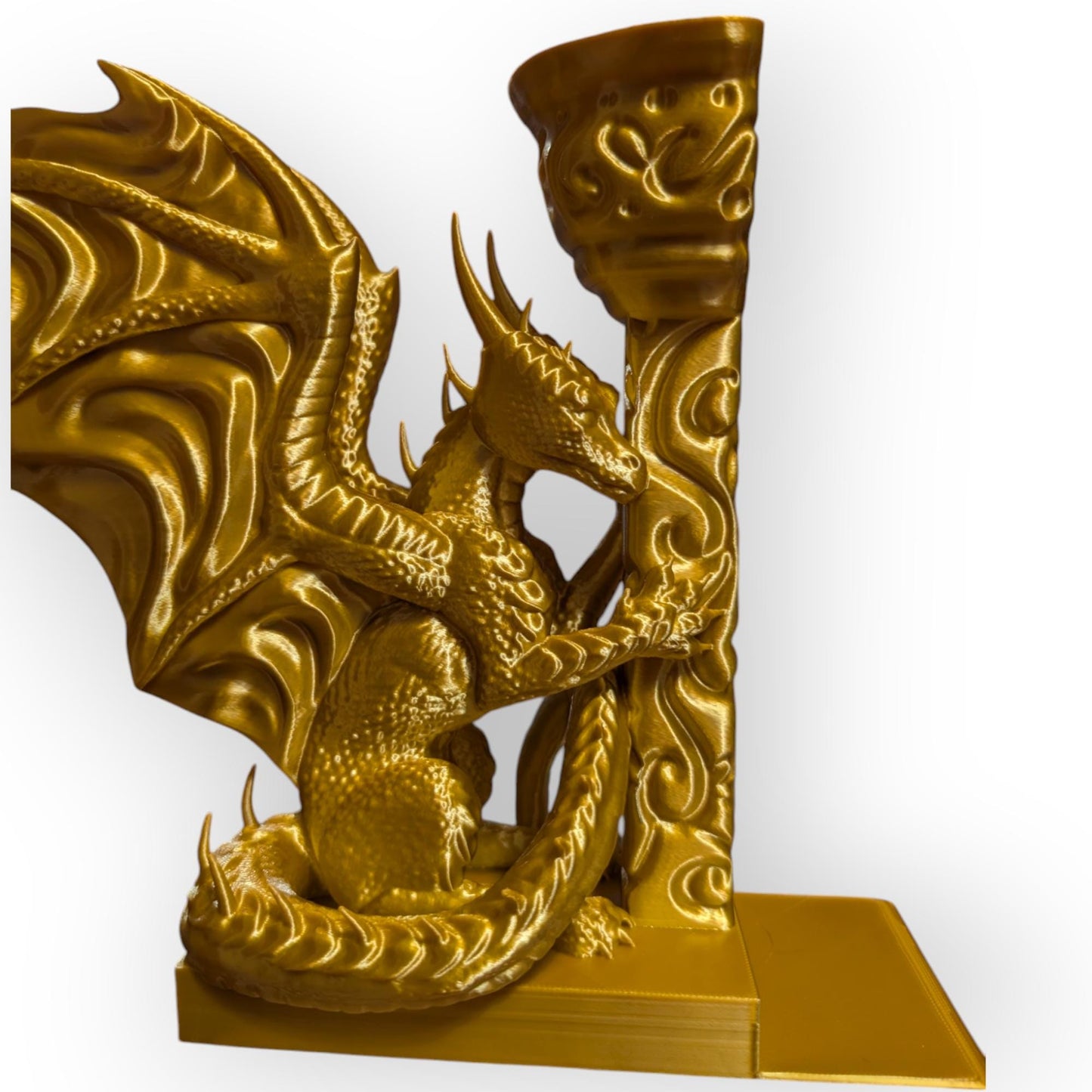 Dragon Statue book ends with lip to hold them in place