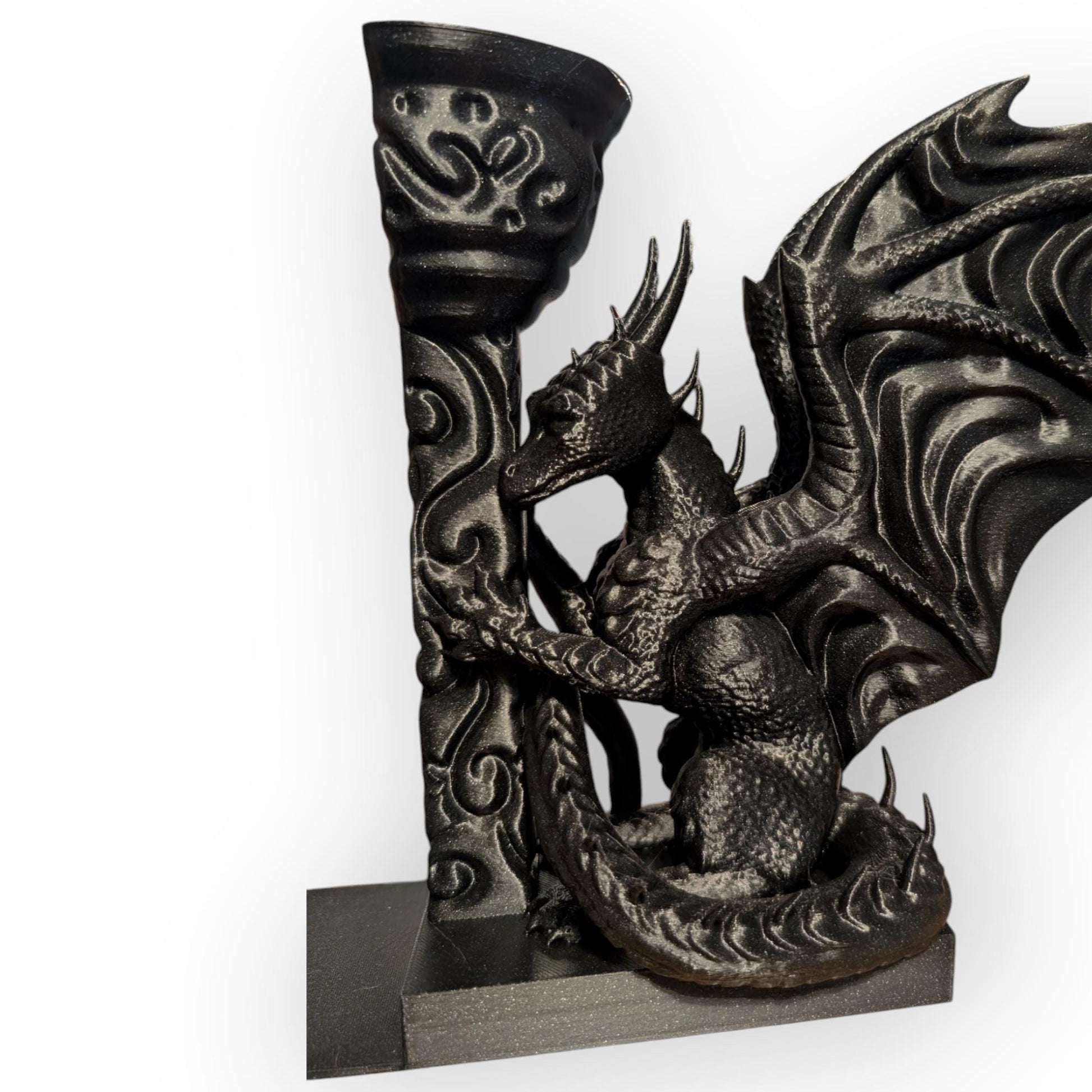 Dragon Statue book ends with lip to hold them in place