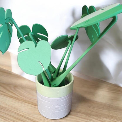 Monstera Plant coaster set fake plant