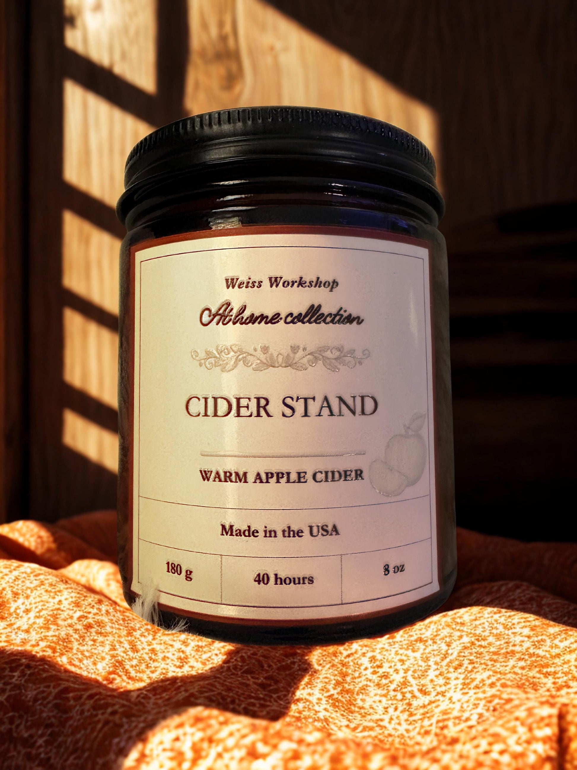 Beeswax Candle - At Home Collection - Cider Stand