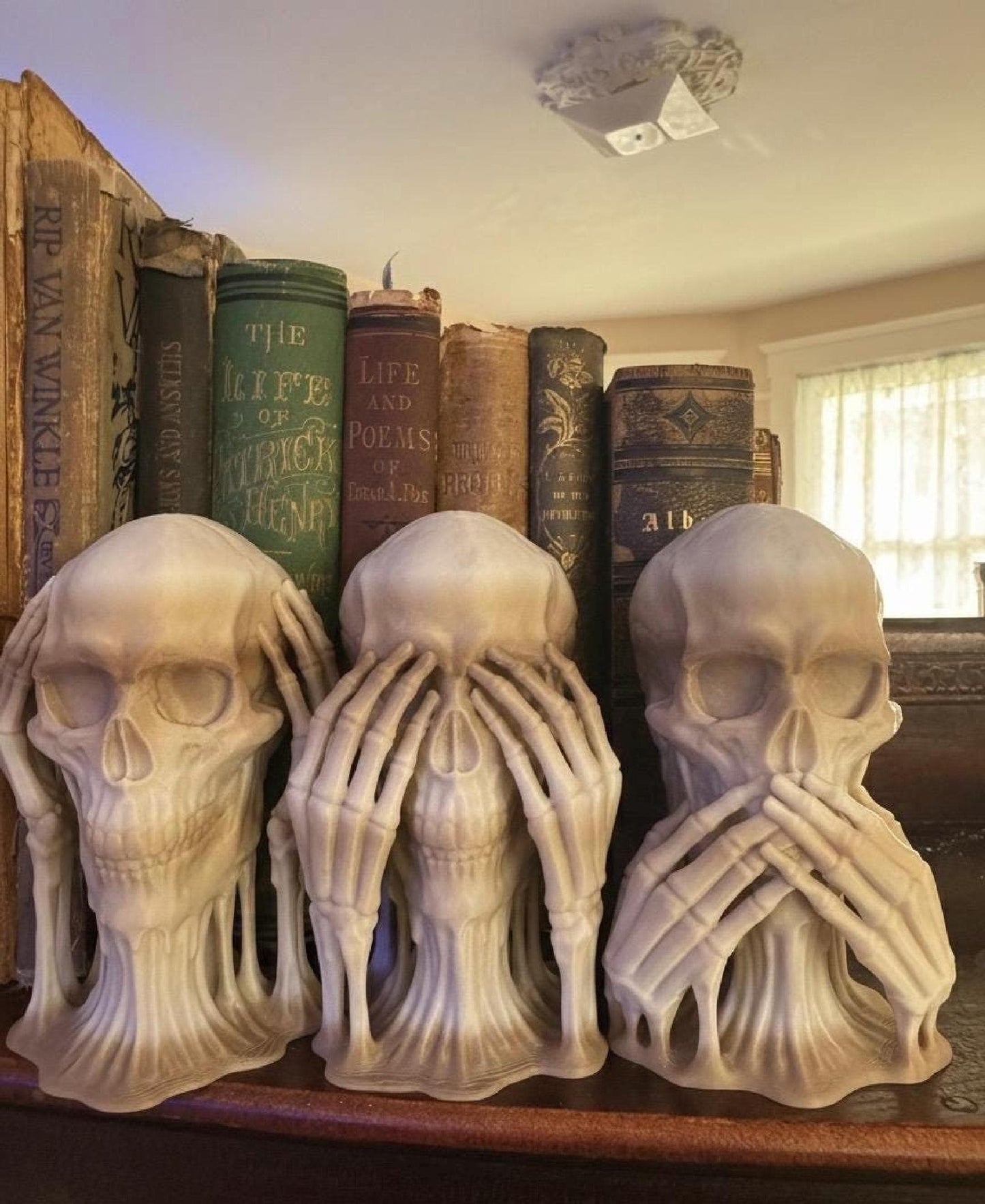 The Three Skulls of Wisdom: See No Evil, Hear No Evil, Speak No Evil Trio