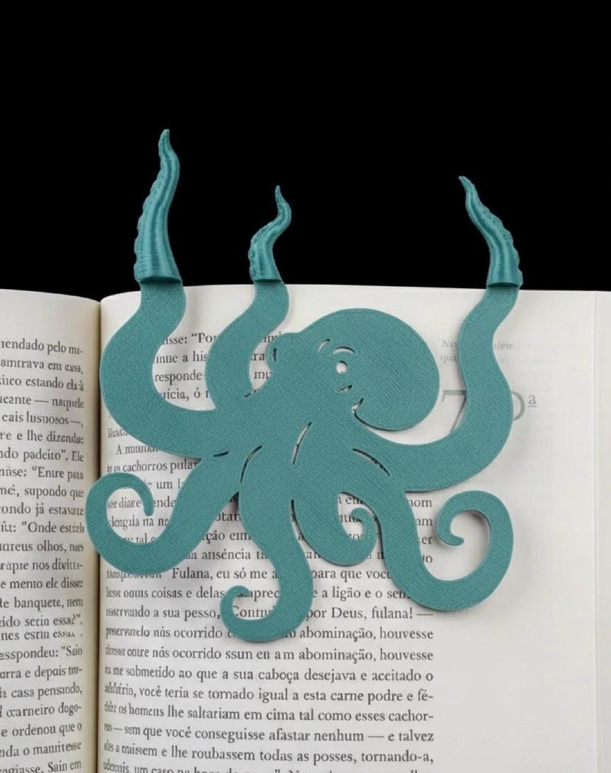 Kraken Bookmark Octopus Charm: Nautical Page Saver for Readers