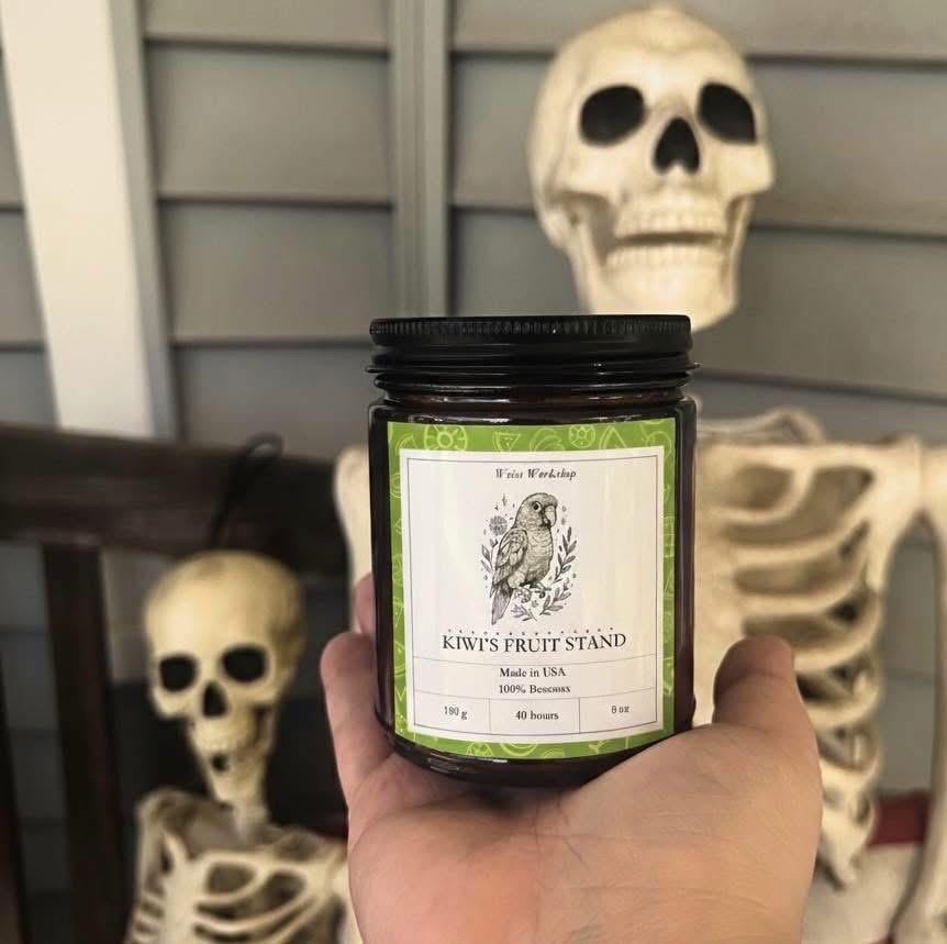 Beeswax Candle - At Home Collection - Kiwi's Fruit Stand