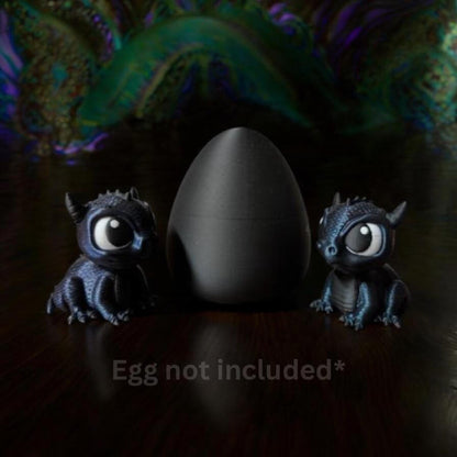 Adorable Baby Dragon Figurine - Beautiful Colors with Sparkly Horns