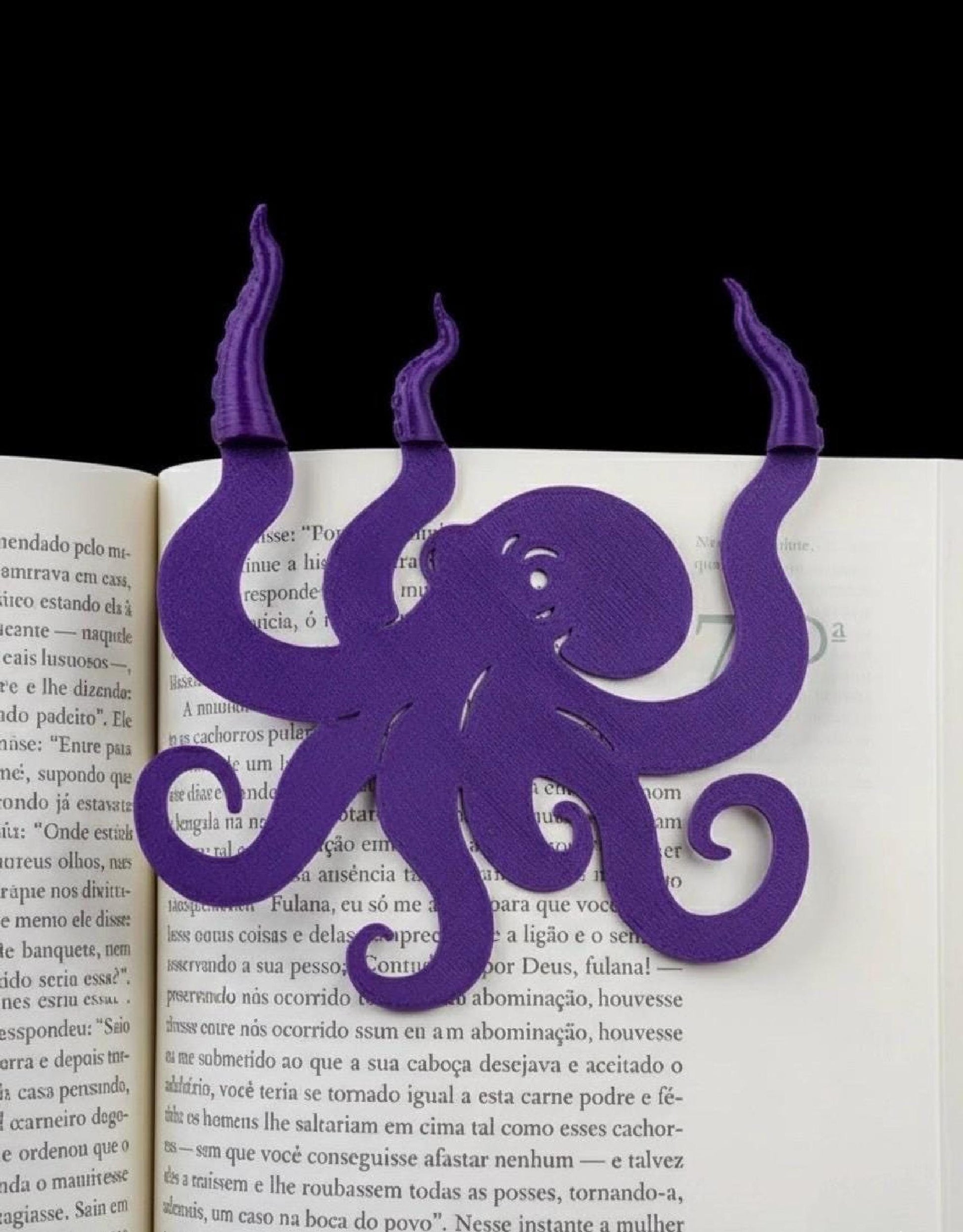 Kraken Bookmark Octopus Charm: Nautical Page Saver for Readers