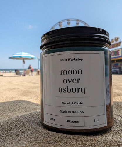Beeswax Candle - At Home Collection - Moon Over Asbury