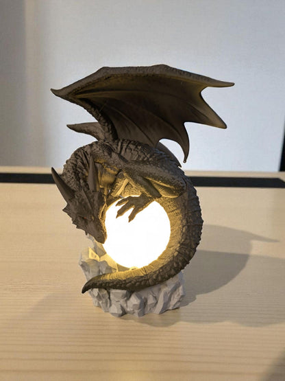 Winged Dragon Moon Table Lamp