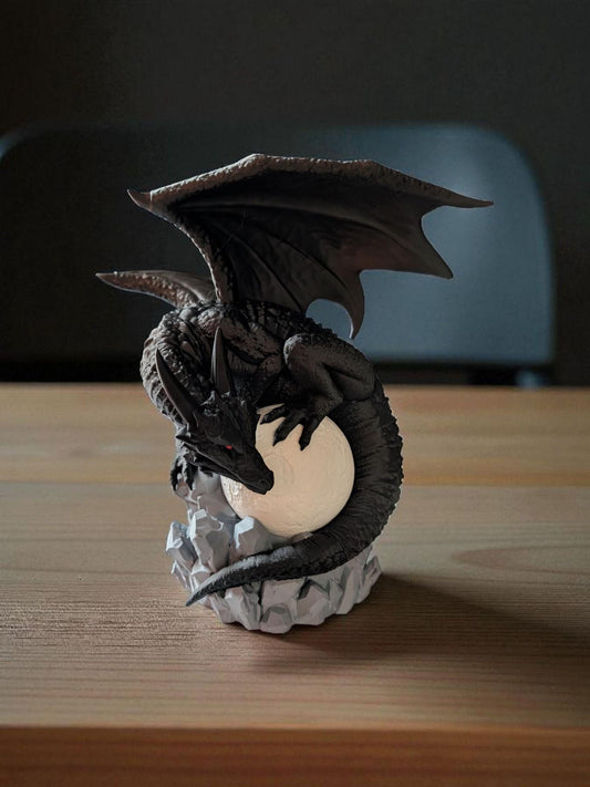 Winged Dragon Moon Table Lamp