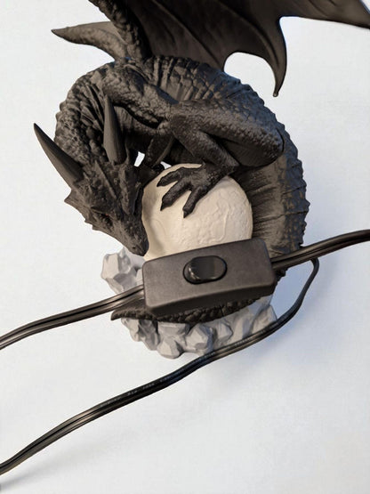 Winged Dragon Moon Table Lamp