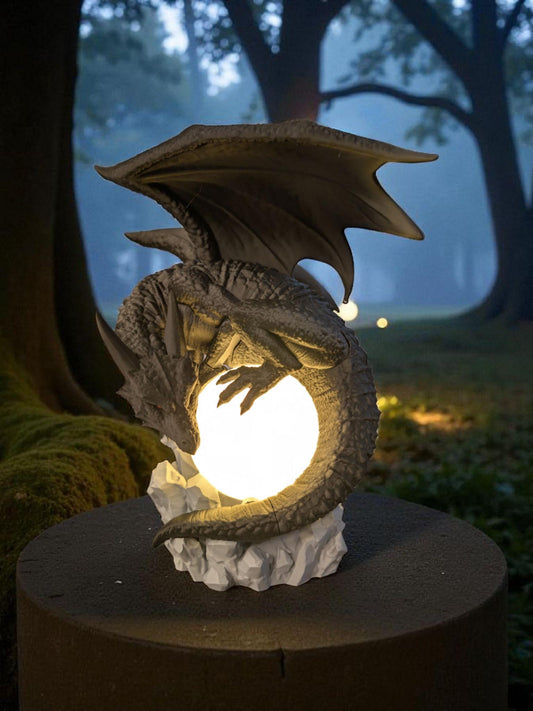 Winged Dragon Moon Table Lamp