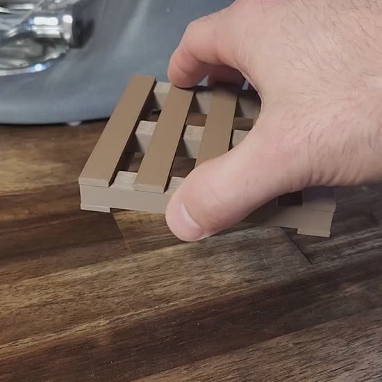 Rustic Mini Pallet Coasters: Man Cave Decor, Set of 4