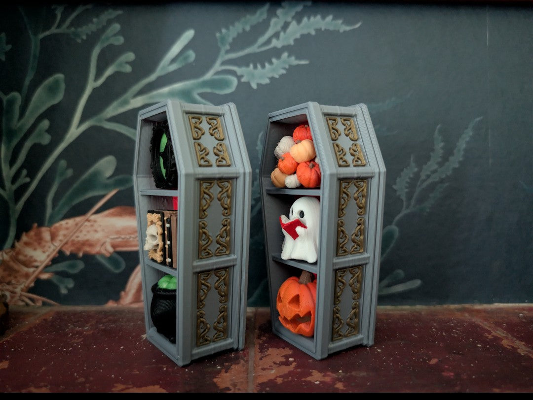 Coffin Bookshelf Fidget Clicker