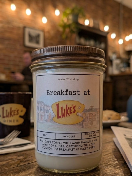 Breakfast at Luke's Coffee Candle - Weiss Workshop 