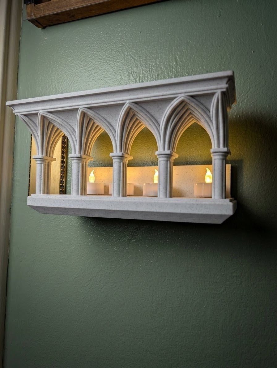 The Grand Colosseum Gothic Arch Wall Shelf