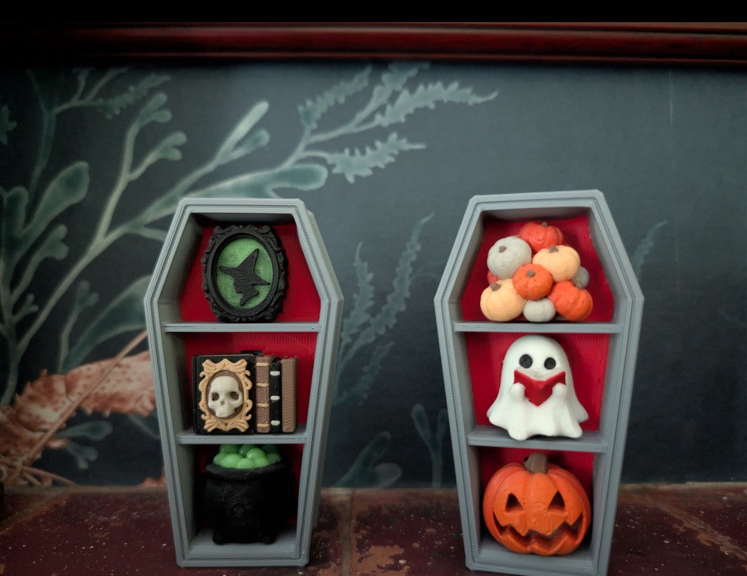 Coffin Bookshelf Fidget Clicker