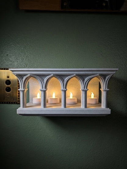 The Grand Colosseum Gothic Arch Wall Shelf