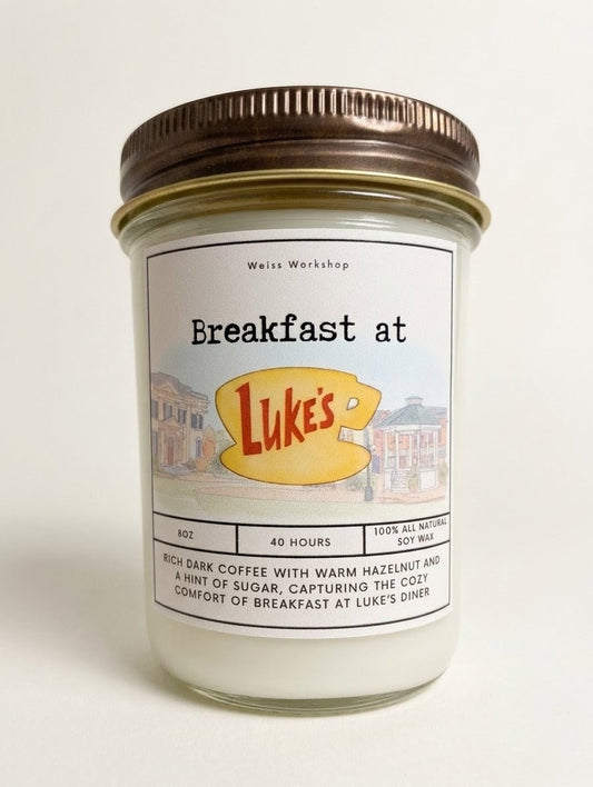 Breakfast at Luke's Coffee Candle - Weiss Workshop 